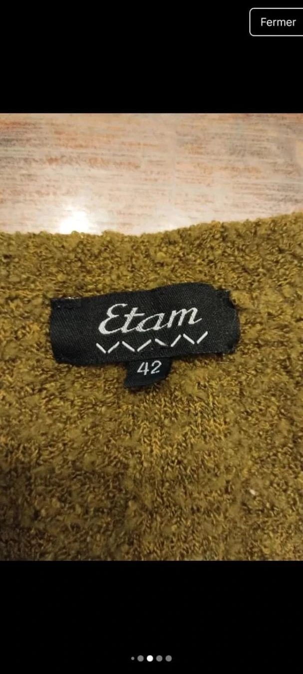 Colete cáqui,Etam,T42 – photo 6